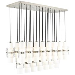 Cayden by Z-Lite Brushed Nickel 23 Light Linear Chandelier