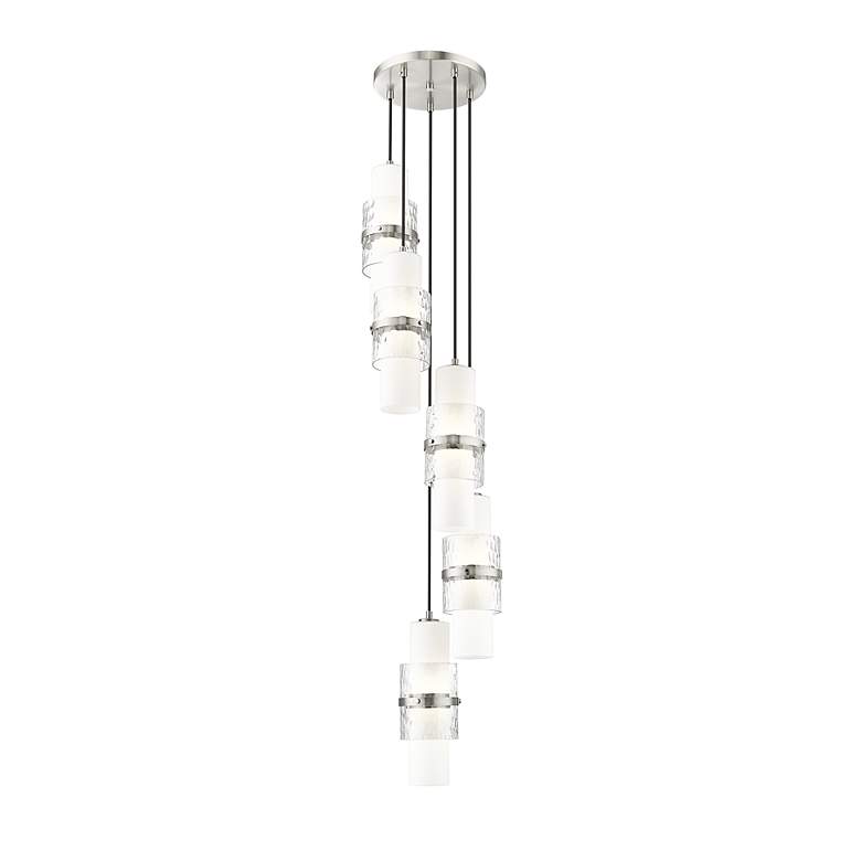 Image 5 Cayden by Z-Lite Brushed Nickel 5 Light Chandelier more views
