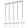 Cayden by Z-Lite Brushed Nickel 5 Light Linear Chandelier