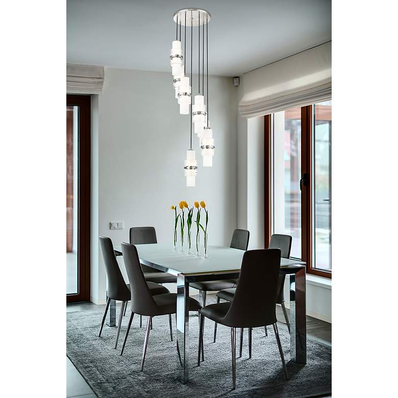 Image 4 Cayden by Z-Lite Brushed Nickel 7 Light Chandelier more views