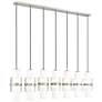 Cayden by Z-Lite Brushed Nickel 7 Light Linear Chandelier