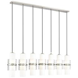 Cayden by Z-Lite Brushed Nickel 7 Light Linear Chandelier
