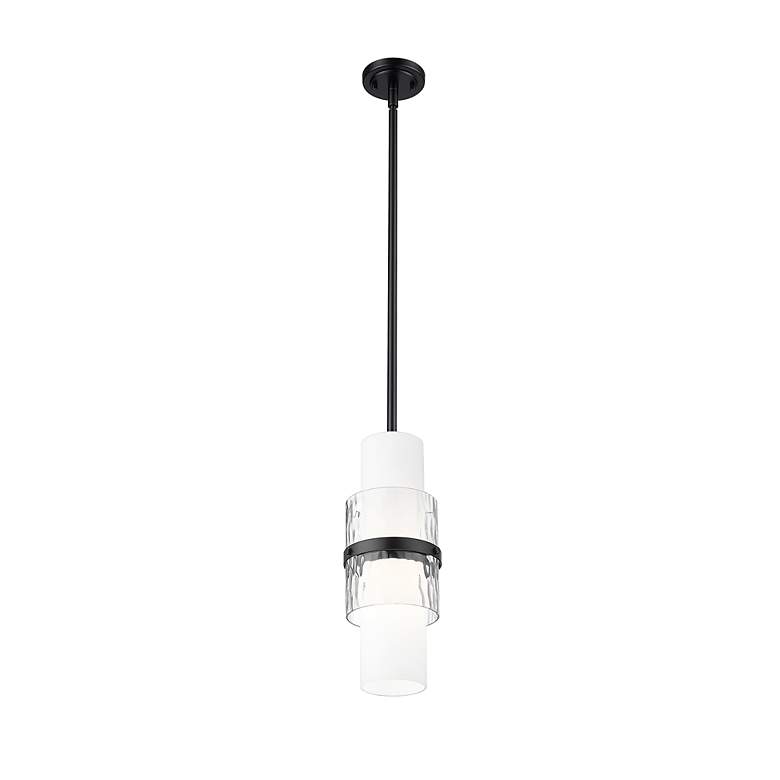 Image 4 Cayden by Z-Lite Matte Black 1 Light Pendant more views
