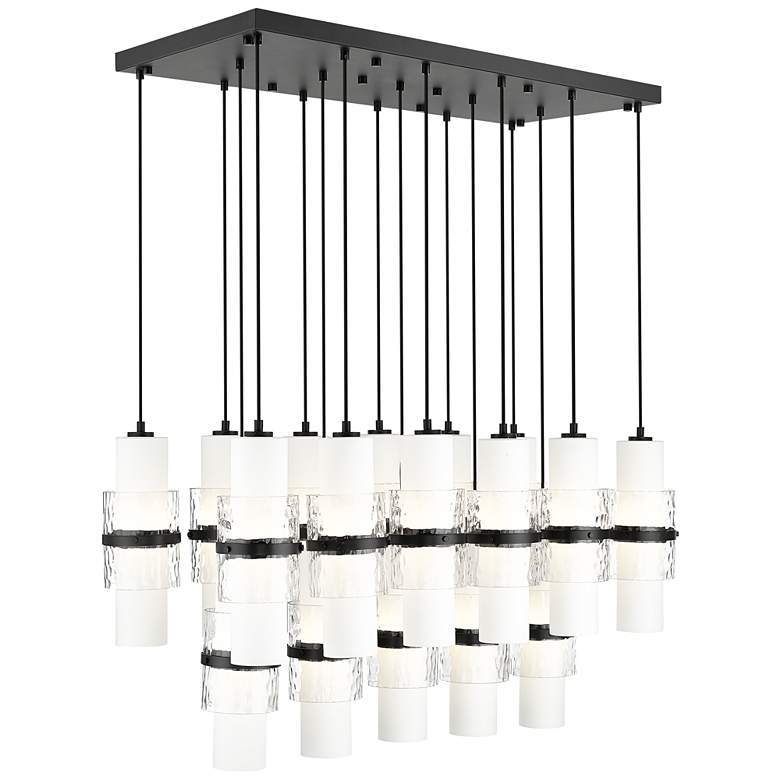 Image 1 Cayden by Z-Lite Matte Black 17 Light Linear Chandelier