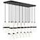 Cayden by Z-Lite Matte Black 23 Light Linear Chandelier