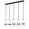 Cayden by Z-Lite Matte Black 5 Light Linear Chandelier
