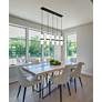 Thumbnail3 of Cayden by Z-Lite Matte Black 5 Light Linear Chandelier more views
