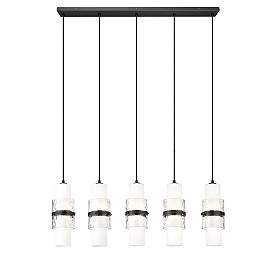 Image5 of Cayden by Z-Lite Matte Black 5 Light Linear Chandelier more views