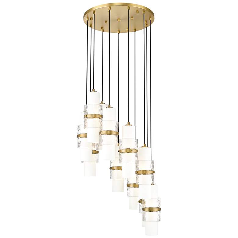 Image 2 Cayden by Z-Lite Modern Gold 11 Light Chandelier