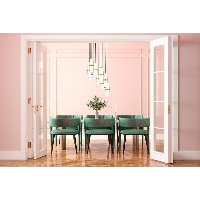 Image 3 Cayden by Z-Lite Modern Gold 11 Light Chandelier more views