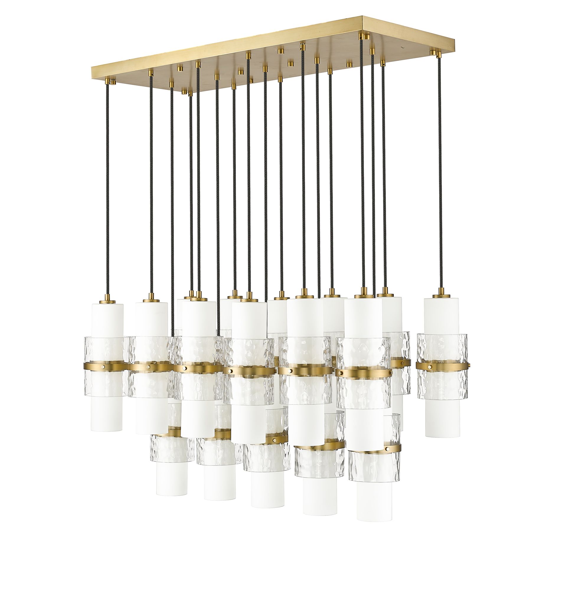 Cayden by Z-Lite Modern Gold 17 Light Linear Chandelier