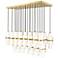 Cayden by Z-Lite Modern Gold 23 Light Linear Chandelier