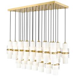 Cayden by Z-Lite Modern Gold 23 Light Linear Chandelier