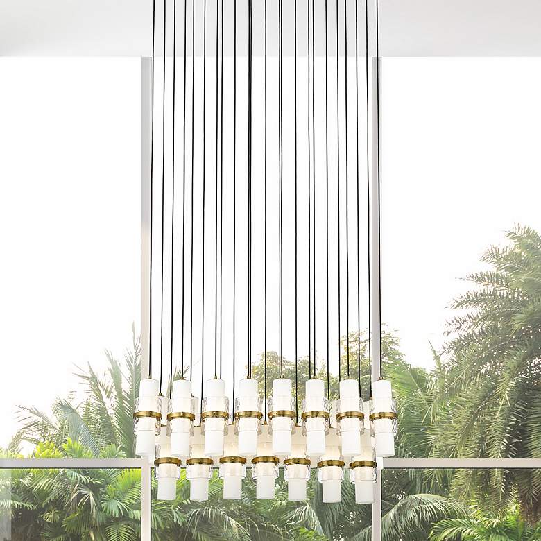 Image 1 Cayden by Z-Lite Modern Gold 23 Light Linear Chandelier
