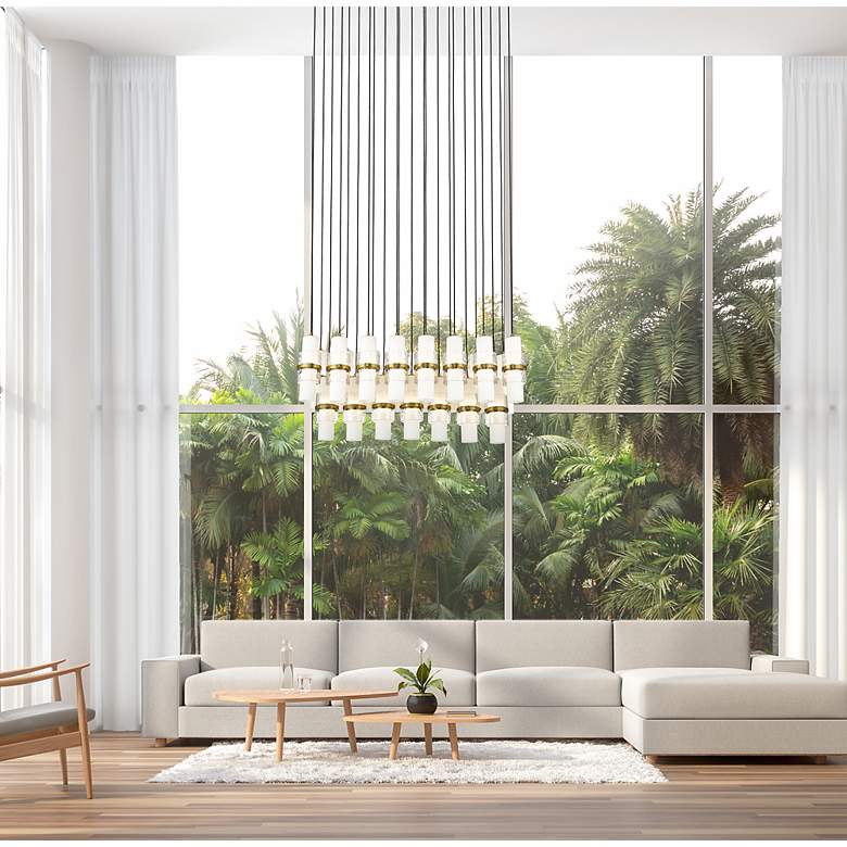 Image 3 Cayden by Z-Lite Modern Gold 23 Light Linear Chandelier more views