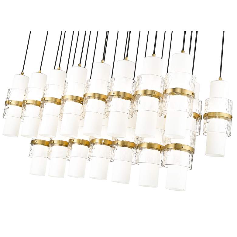 Image 7 Cayden by Z-Lite Modern Gold 23 Light Linear Chandelier more views
