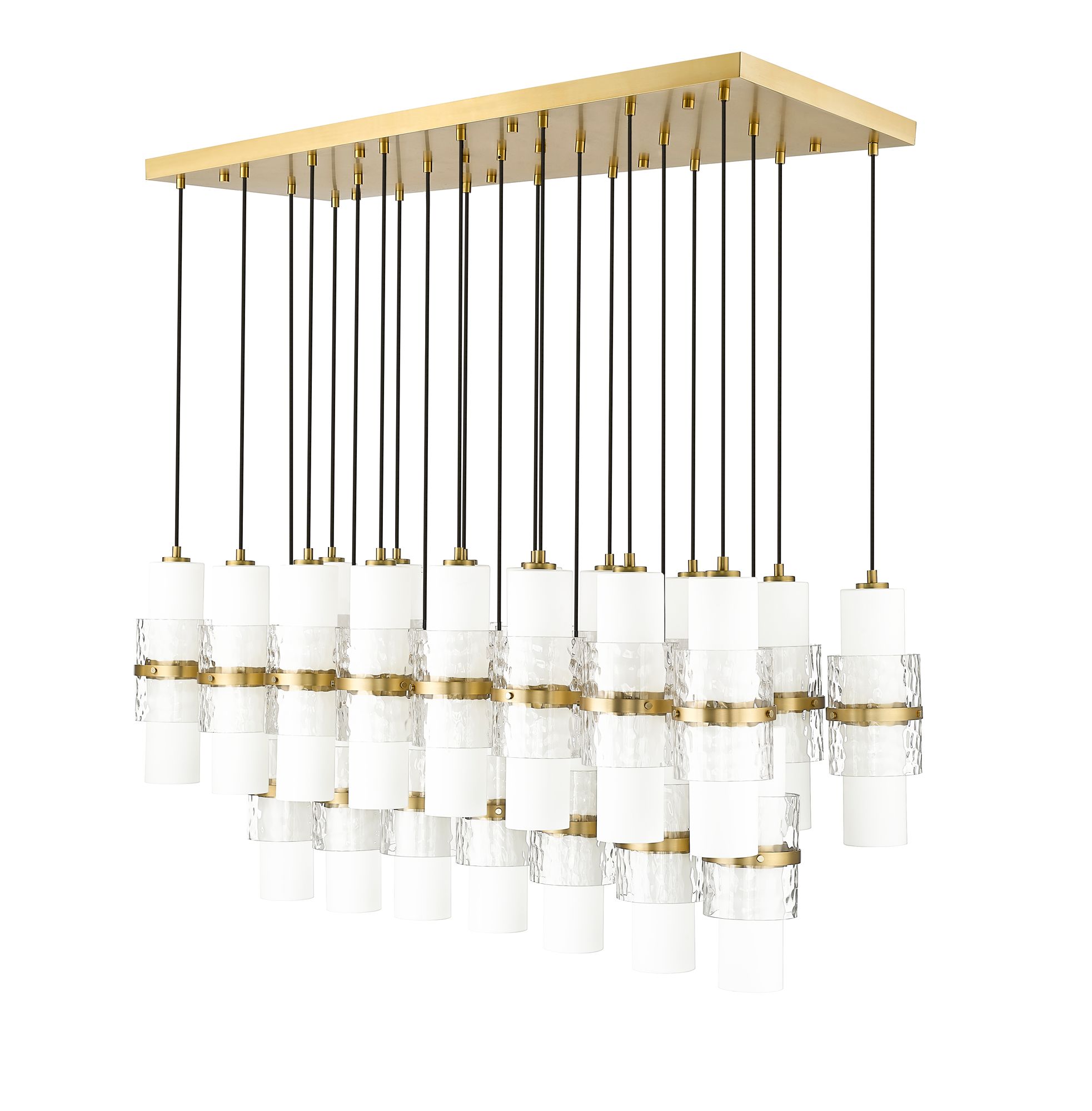 Cayden by Z-Lite Modern Gold 23 Light Linear Chandelier