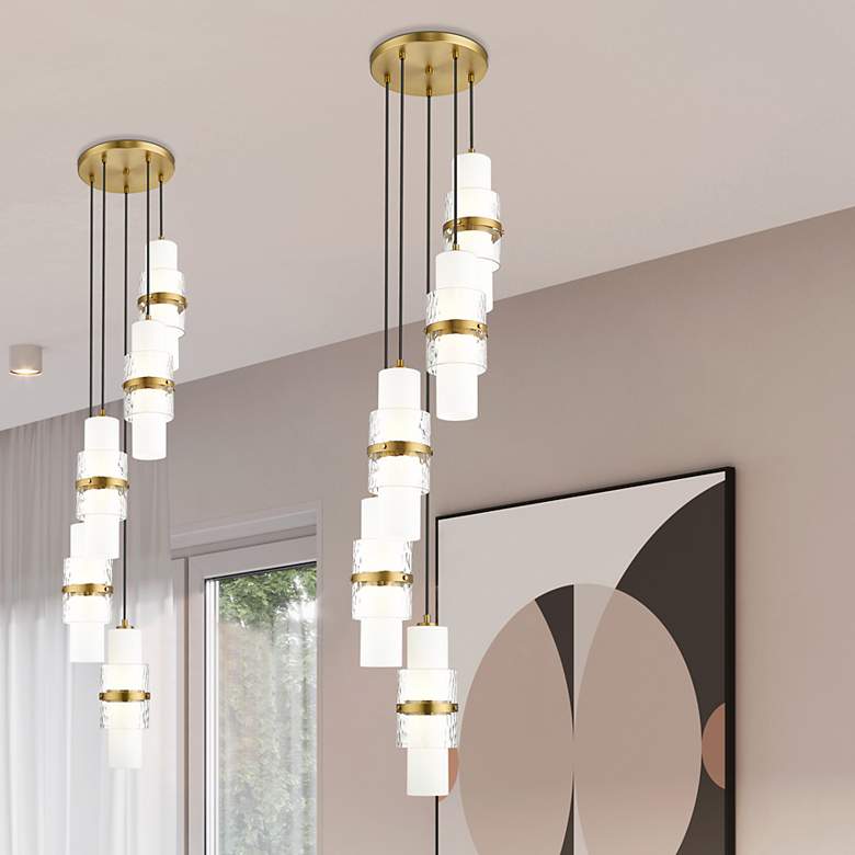 Image 1 Cayden by Z-Lite Modern Gold 5 Light Chandelier