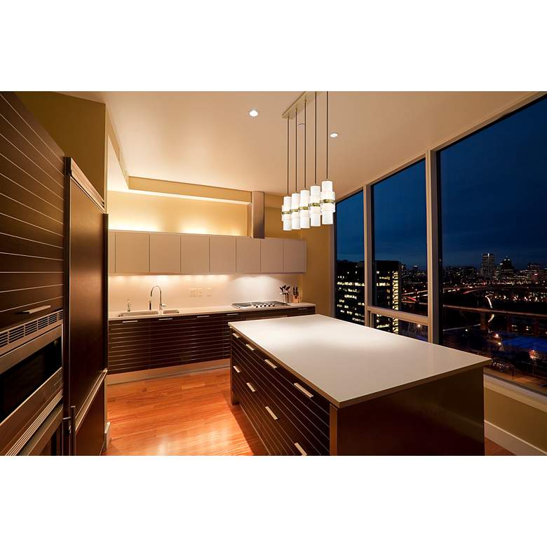 Image 2 Cayden by Z-Lite Modern Gold 5 Light Linear Chandelier more views