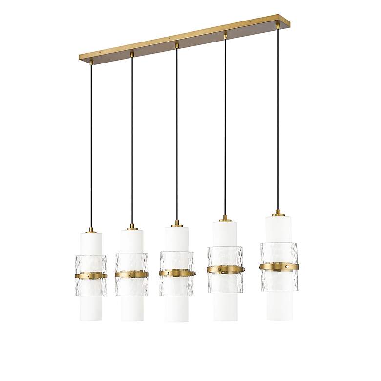 Image 7 Cayden by Z-Lite Modern Gold 5 Light Linear Chandelier more views