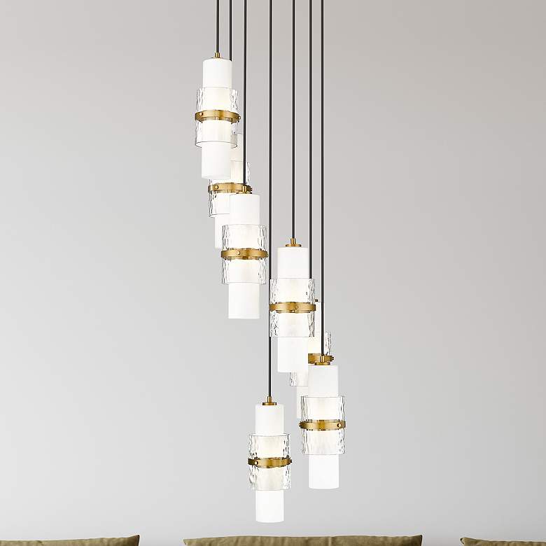 Image 1 Cayden by Z-Lite Modern Gold 7 Light Chandelier