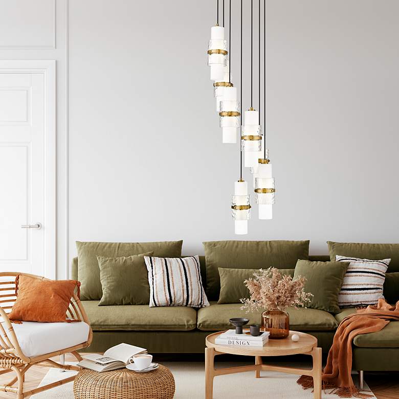 Image 4 Cayden by Z-Lite Modern Gold 7 Light Chandelier more views