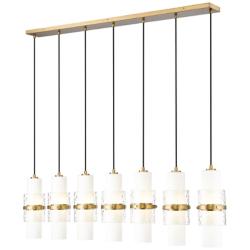 Cayden by Z-Lite Modern Gold 7 Light Linear Chandelier