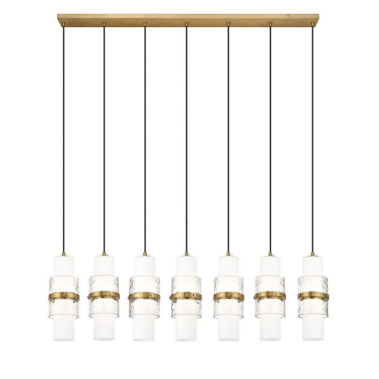 Image 5 Cayden by Z-Lite Modern Gold 7 Light Linear Chandelier more views