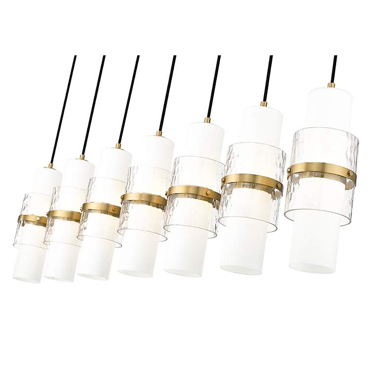 Image 7 Cayden by Z-Lite Modern Gold 7 Light Linear Chandelier more views