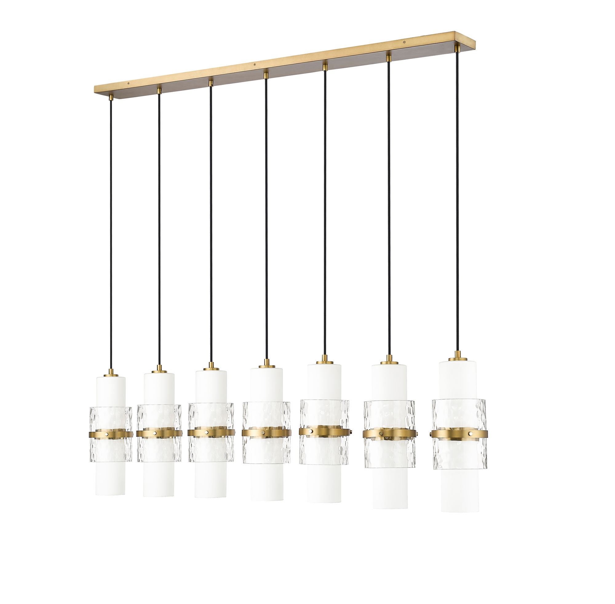 Cayden by Z-Lite Modern Gold 7 Light Linear Chandelier