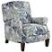 Cayden Oceanside Coral Reef Upholstered Fabric 3-Way Power Recliner Chair