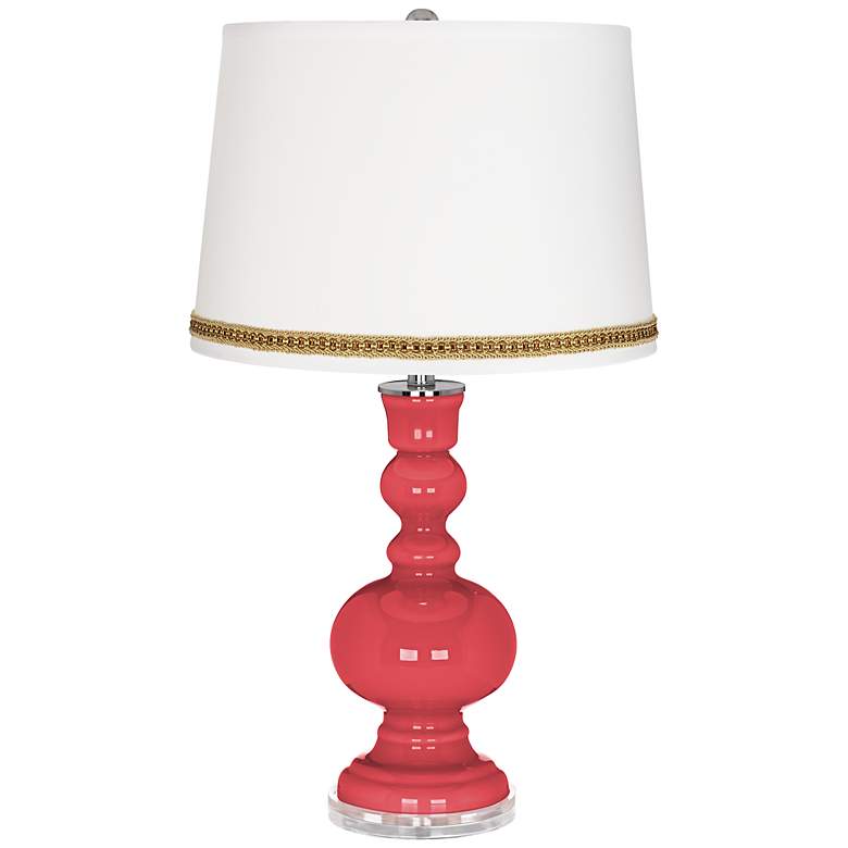 Image 1 Cayenne Apothecary Table Lamp with Braid Trim