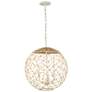 Cayman 3-Lt Orb Pendant - Country White