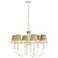 Cayman 6-Lt Chandelier - Country White