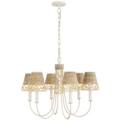 Cayman 6-Lt Chandelier - Country White