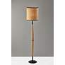 2_Cayman Black and Natural Wood Floor Lamp more views