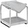 Ceano 21 3/4" Marble Wood Open Bottom Shelf End Table
