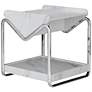 5_Ceano 21 3/4" Marble Wood Open Bottom Shelf End Table more views