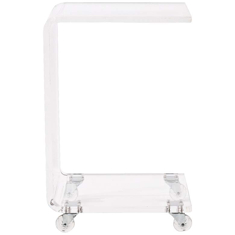 Image 1 Cece 13 1/2 inch Wide Clear Acrylic Modern Accent Table