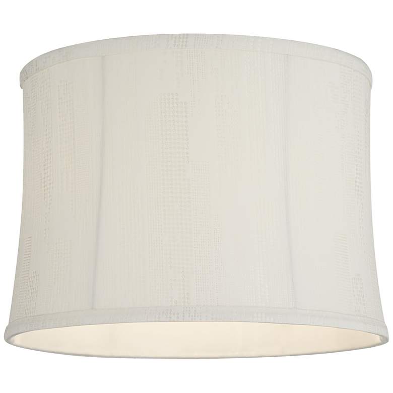 Image 3 Cece Dove Gray Softback Drum Lamp Shade 13x14x10 (Spider) more views