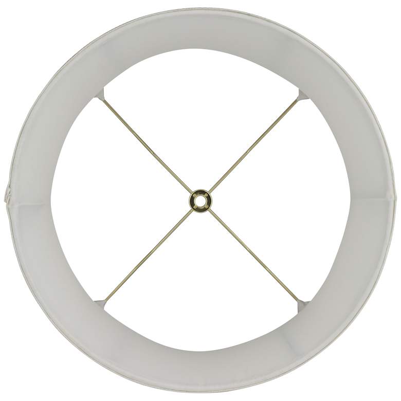Image 5 Cece Dove Gray Softback Drum Lamp Shade 13x14x10 (Spider) more views