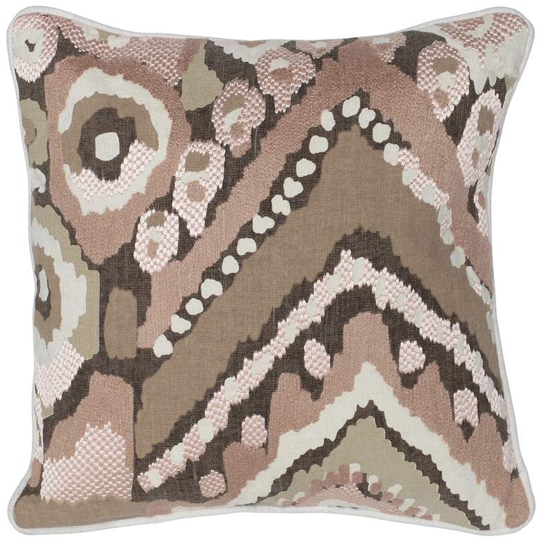 Image 1 Cece Multi-Color Blush 18 inch Square Decorative Pillow