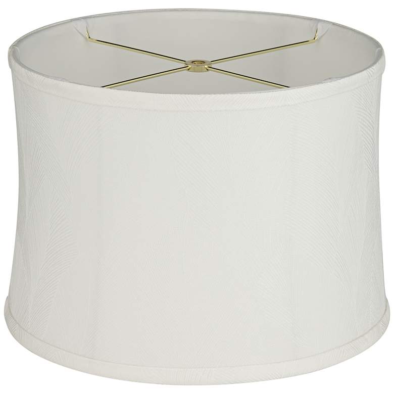 Image 4 Cece Off-White Softback Drum Lamp Shade 13x14x10 (Spider) more views