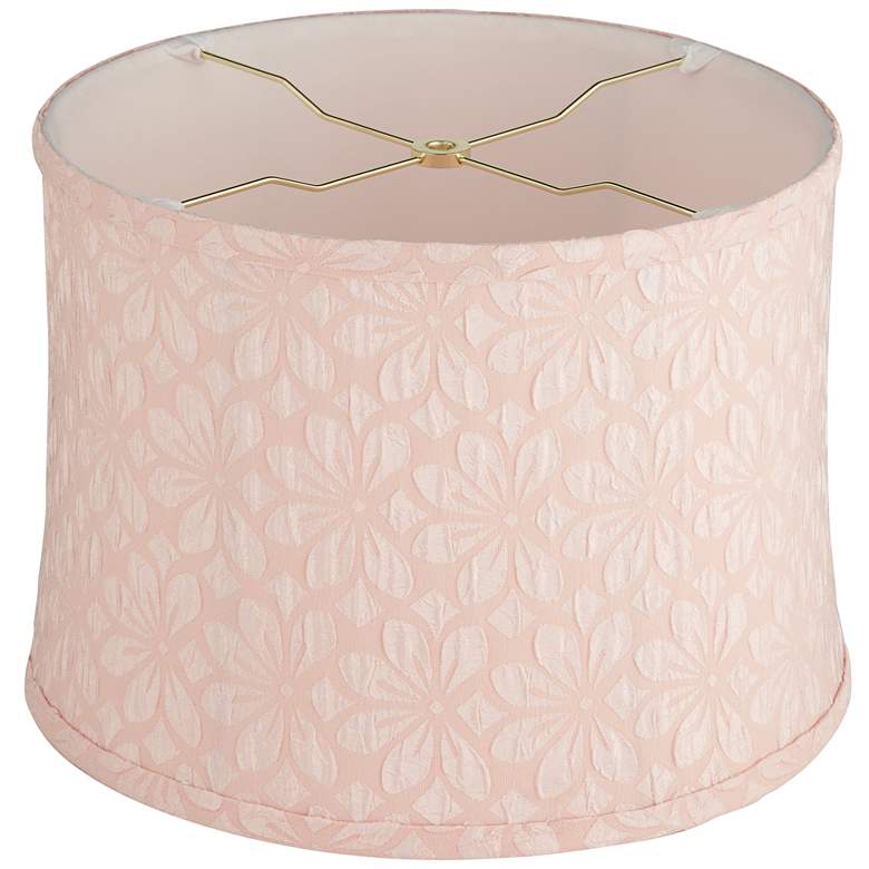 Image 4 Cece Pink Softback Drum Lamp Shade 13x14x10 (Spider) more views
