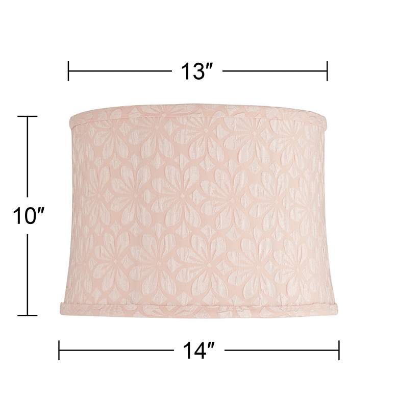 Image 7 Cece Pink Softback Drum Lamp Shade 13x14x10 (Spider) more views