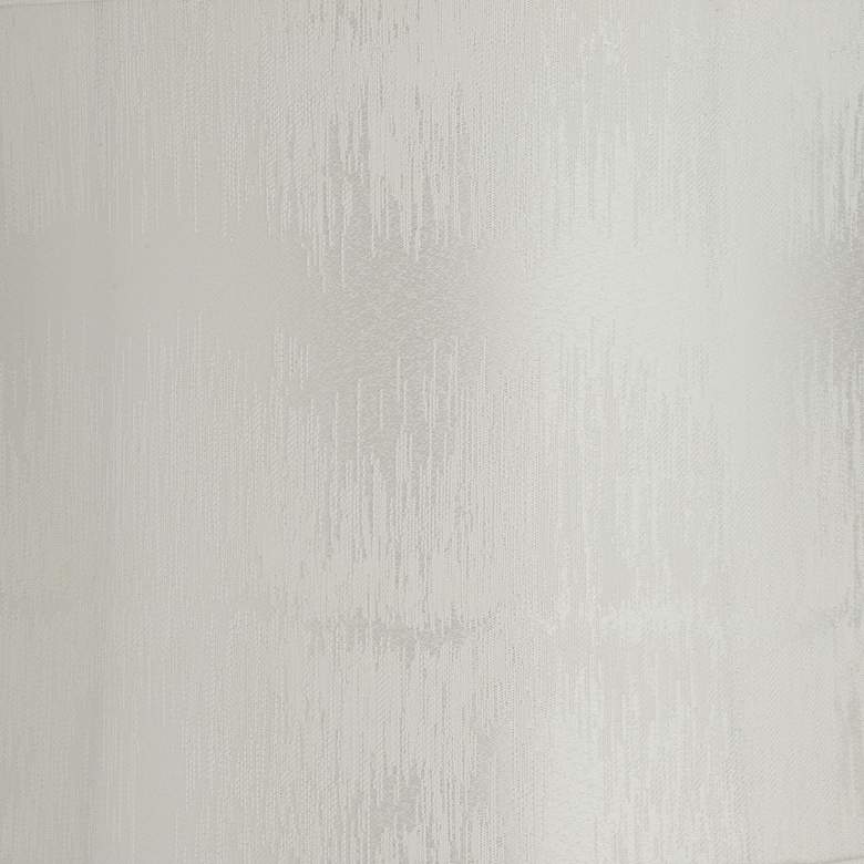 Image 2 Cece Silvery Off-White Softback Drum Lamp Shade 13x14x10 (Spider) more views