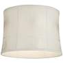 3_Cece Silvery Off-White Softback Drum Lamp Shade 13x14x10 (Spider) more views