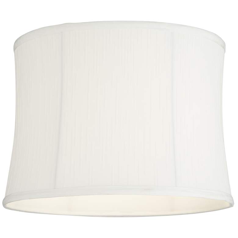 Image 3 Cece White Softback Drum Lamp Shade 13x14x10 (Spider) more views