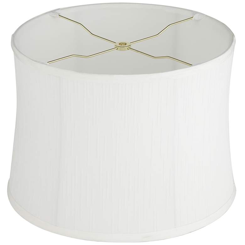 Image 4 Cece White Softback Drum Lamp Shade 13x14x10 (Spider) more views