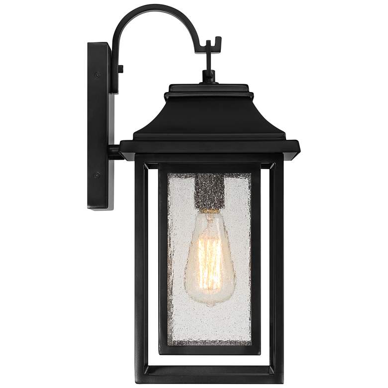 Image 7 Cecile 18 1/4" High Shiny Black Framed Box Outdoor Wall Light more views